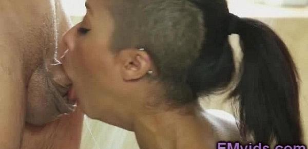  Skin Diamond shower blowjob